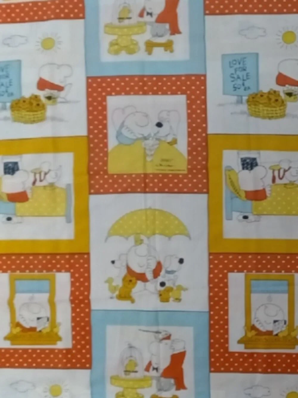 Vintage Ziggy Cartoon Pequot Double Full Flat Sheet